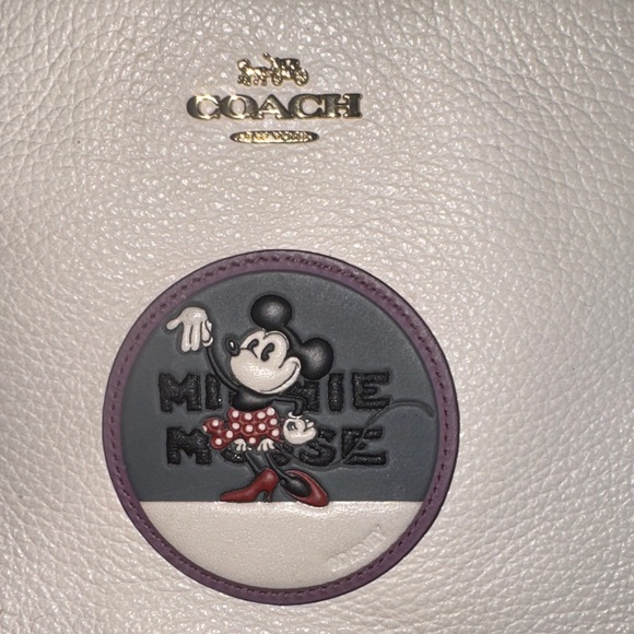 Coach Cream Crossbody Bag with Mickey Mouse Patch - Picture 3 of 16